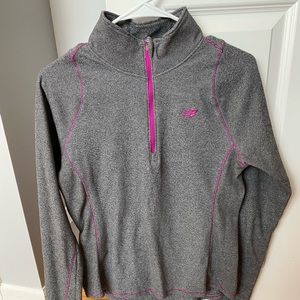 Med. Gray with purple details new balance sweater